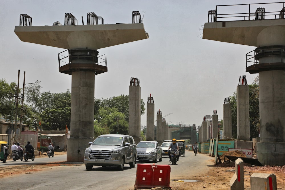 Portrait of Rahul Awasthi at at a road toll in Uttar Pradesh